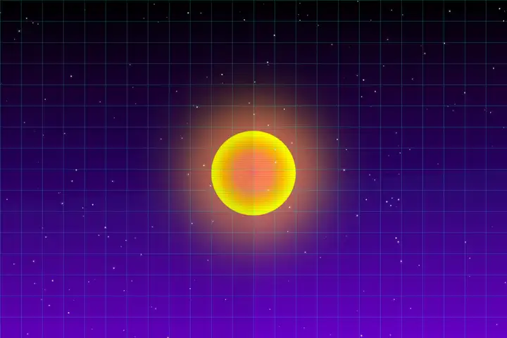 Synthwave sunset