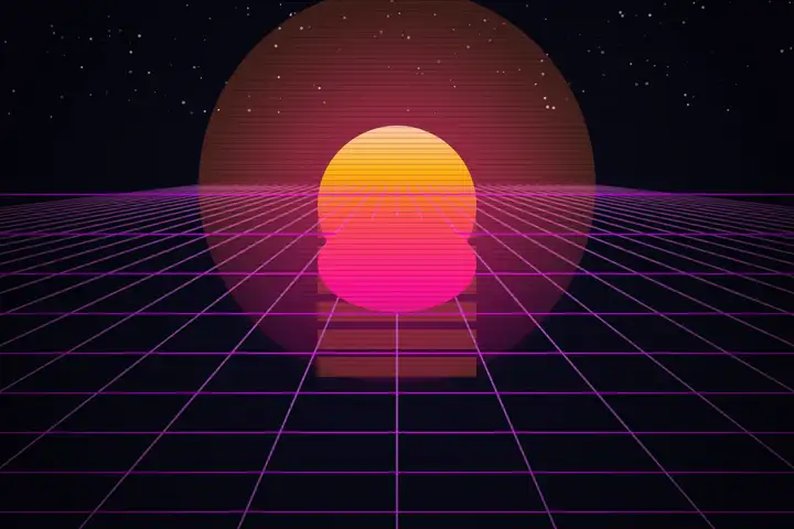 Synthwave sunset