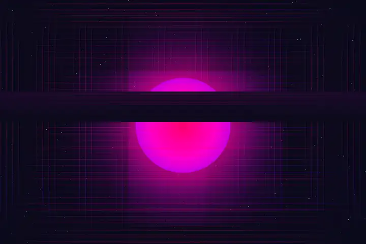 Synthwave sunset