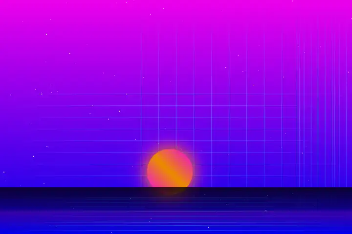 Synthwave sunset