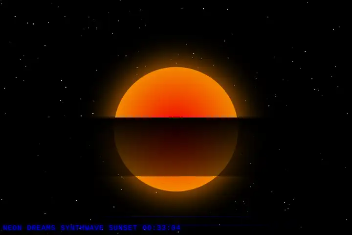 Synthwave sunset