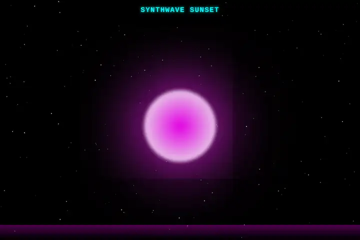 Synthwave sunset