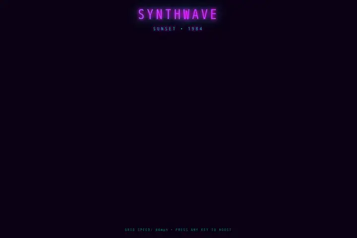 Synthwave sunset