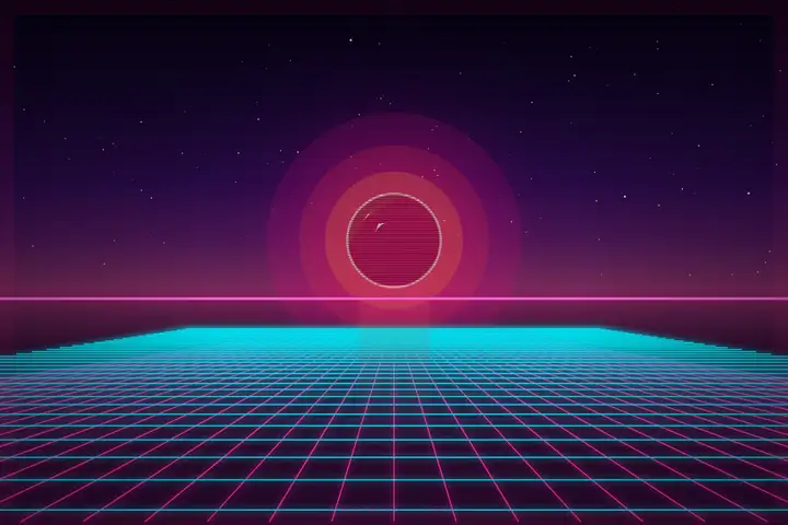 Synthwave sunset